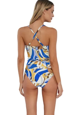 Sunsets Tank|Tankinis-Simone Convertible Strap Tankini Top