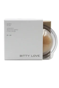 Bitty Love Bra Inserts-Simply Nude Silicone Nipple Concealers Small