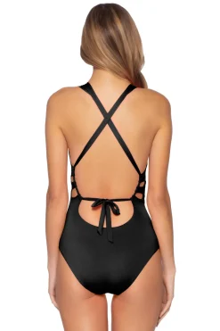 Becca by Rebecca Virtue Plunge|One Pieces-Skylar Plunge One Piece Swimsuit