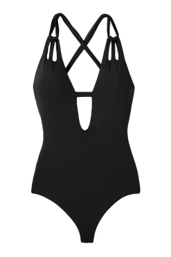 Becca by Rebecca Virtue Plunge|One Pieces-Skylar Plunge One Piece Swimsuit