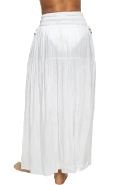 Elan Matching Sets|Bottoms-Smocked Maxi Skirt