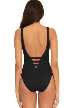 Becca by Rebecca Virtue Tank|One Pieces-Sophie Over The Shoulder One Piece Swimsuit