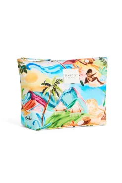 Seafolly Bikini Bags|Bags-South Pacific Canvas Pouch