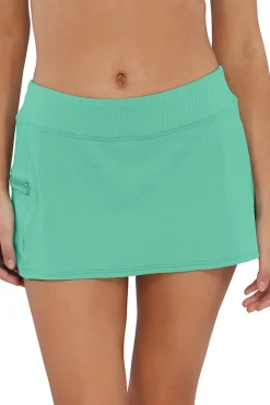 Sunsets Skirted|High Waist-Sporty Swim Skirt