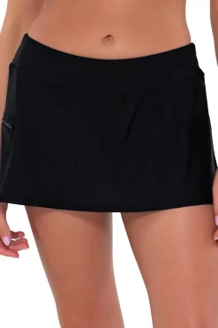 Sunsets Skirted|Hipster-Sporty Swim Skirted Hipster Bikini Bottom