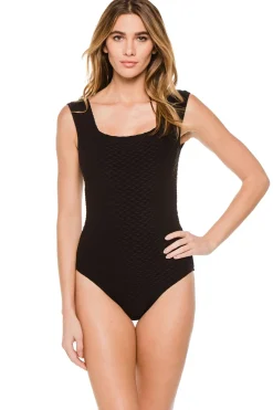 Paula Beachwear Tank|One Pieces-Square Neck One Piece Swimsuit