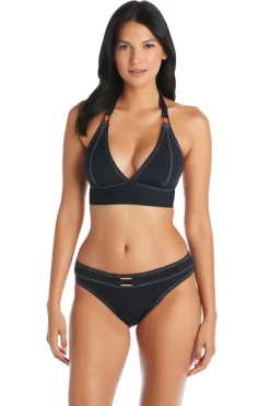 Bleu Rod Beattie Triangle|Halter-Stitched Triangle Bikini Top