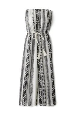 Elan Jumpsuits / Rompers-Strapless Coulotte Jumpsuit