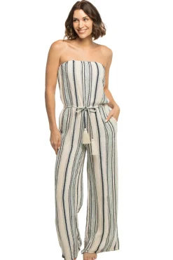 Elan Jumpsuits / Rompers-Strapless Jumpsuit