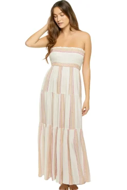 Elan Sundresses-Strapless Maxi Dress