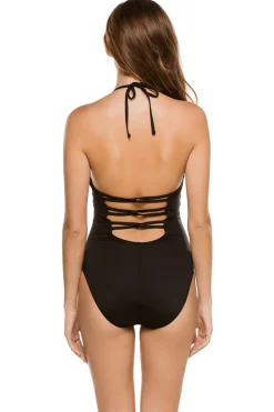 La Blanca Halter|One Pieces-Strappy Halter One Piece Swimsuit