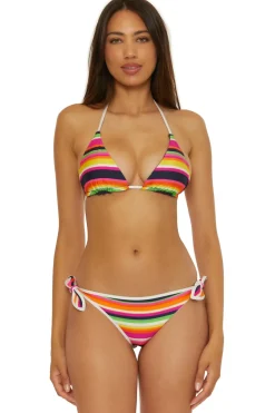 Trina Turk Triangle|Halter-Stripe Triangle Bikini Top