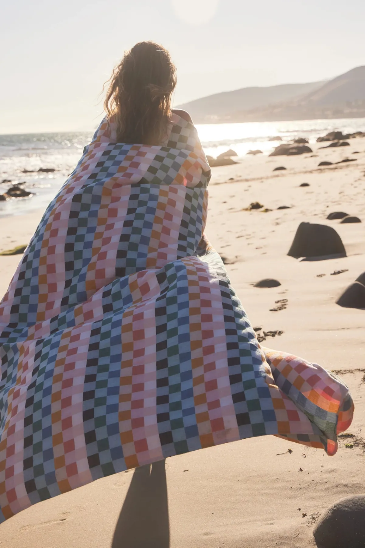 Slowtide Towels / Beach Blankets-Sundown Oversized Throw Blanket