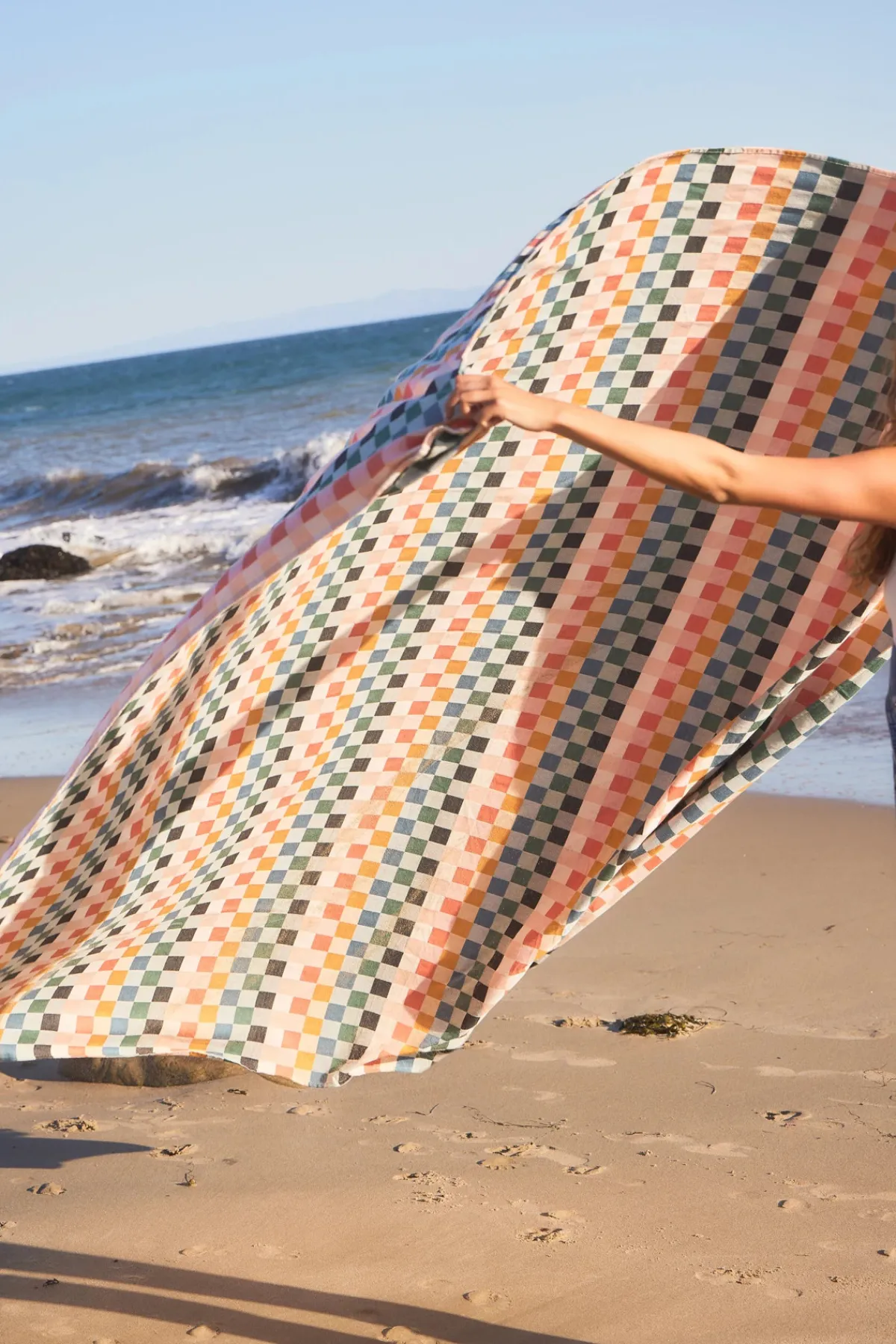 Slowtide Towels / Beach Blankets-Sundown Oversized Throw Blanket