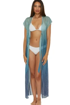 Becca by Rebecca Virtue Kimonos / Robes-Sunset Ombre Long Kimono