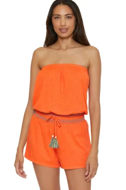 Soluna Jumpsuits / Rompers-Sunset Strapless Romper