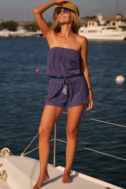 Soluna Jumpsuits / Rompers-Sunset Strapless Romper