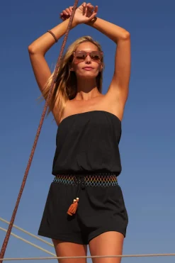 Soluna Jumpsuits / Rompers-Sunset Strapless Romper