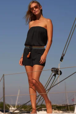 Soluna Jumpsuits / Rompers-Sunset Strapless Romper
