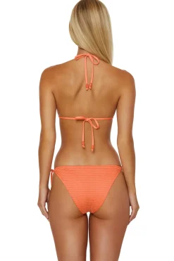 Isabella Rose Triangle|Halter-Textured Triangle Bikini Top