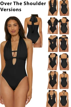Becca by Rebecca Virtue Asymmetrical|Halter-The Butterfly Multi-Way One Piece Swimsuit