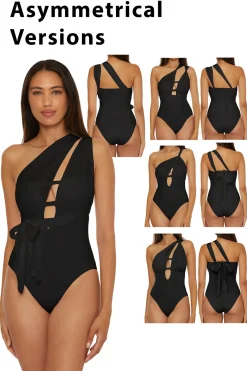 Becca by Rebecca Virtue Asymmetrical|Halter-The Butterfly Multi-Way One Piece Swimsuit