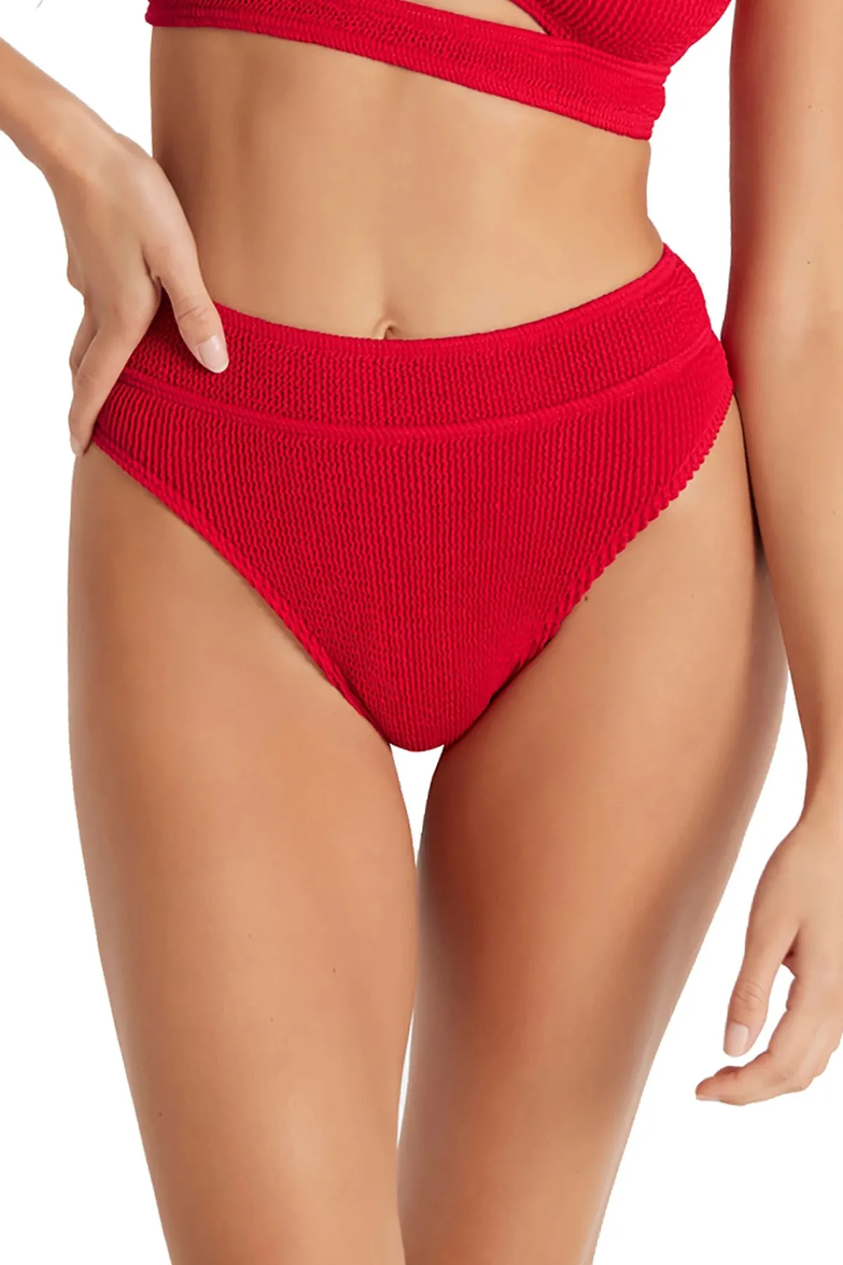 Bond-Eye High Leg|High Waist-The Savannah Brief Bikini Bottom