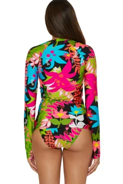 Trina Turk Rash Guards|Rash Guard-Tiki Swim Rash Guard