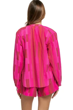 Natalie Martin Matching Sets|Shirt Dresses-Tolan Blouse