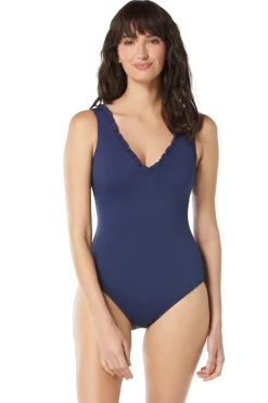 Beach House Plunge|One Pieces-Tori Plunge One Piece Swimsuit