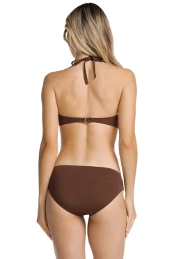 Helen Jon Halter|Bandeau-Tortoise Bandeau Bikini Top