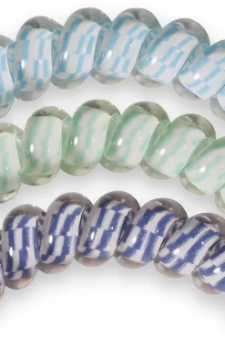 Teleties Hair Accessories-Totally Turquoise 3-Pack Hair Ties