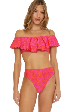 Trina Turk Bandeau|Bikinis-Trellis Off Shoulder Bandeau Bikini Top