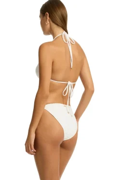 Sea Level Triangle|Halter-Triangle Bikini Top (D+ Cup)