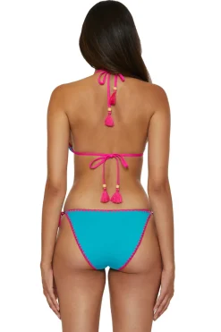 Lucky Brand Triangle|Halter-Triangle Halter Bikini Top
