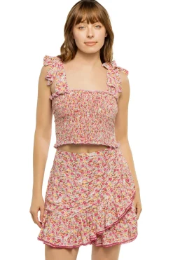 Poupette St Barth Matching Sets|Tops-Triny Crop Top