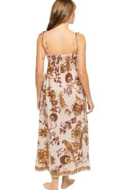 Farm Rio Sundresses-Tropical Landing Midi Dress