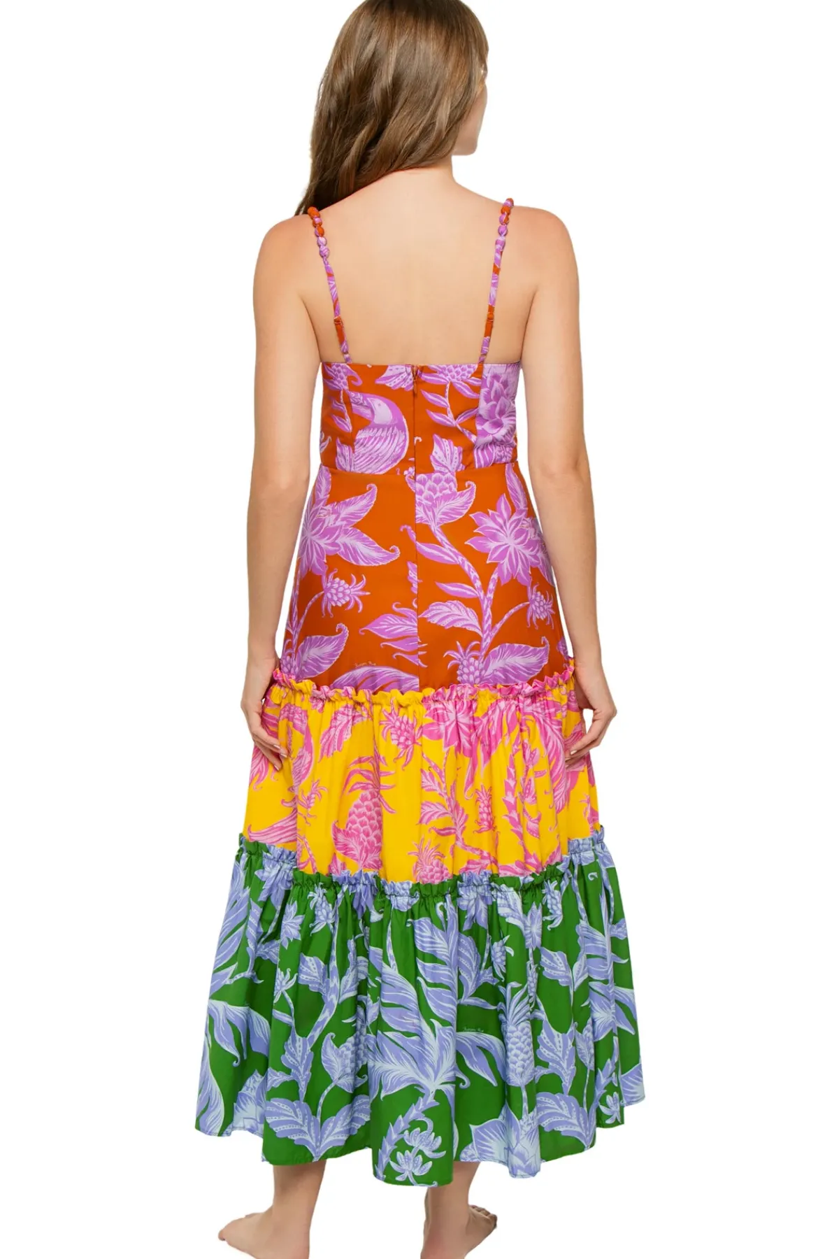Farm Rio Sundresses-Tropical Swing Midi Dress