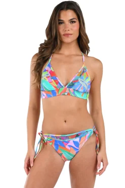 La Blanca Triangle|Halter-Tropi-flage Halter Bikini Top