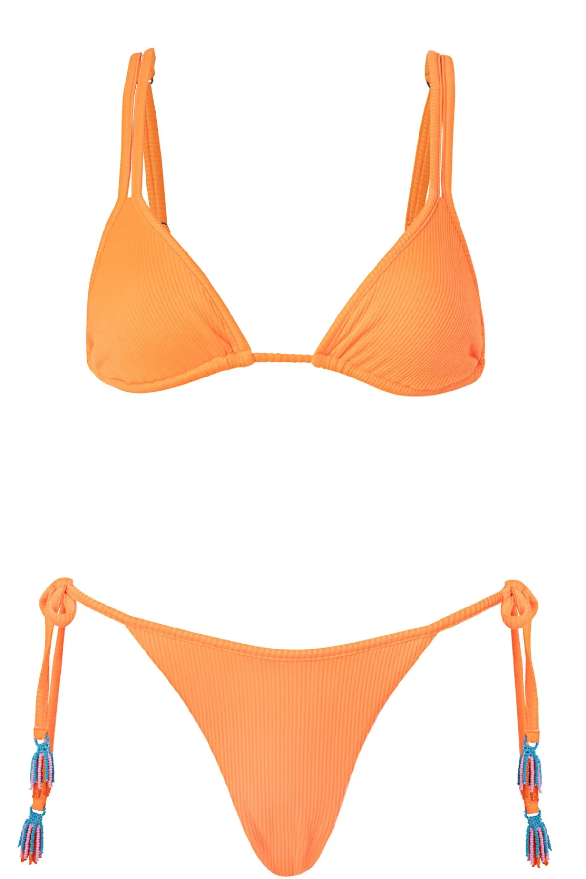 Maaji High Leg|Tie Side-Tulum Reversible Tie Side Brazilian Bikini Bottom