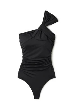 Carmen Marc Valvo Asymmetrical|One Pieces-Underwire Asymmetrical One Piece Swimsuit