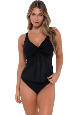 Sunsets Tank|Tankinis-Underwire Twist Tankini Top (E-H Cup)