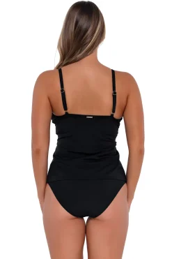 Sunsets Tank|Tankinis-Underwire Twist Tankini Top (E-H Cup)