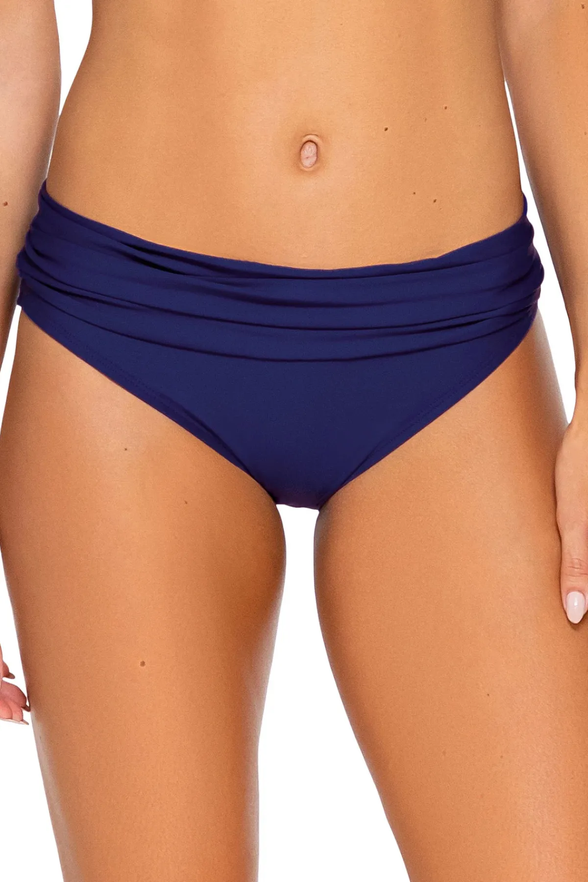 Sunsets Hipster|Bikinis-Unforgettable Shirred Banded Bikini Bottom