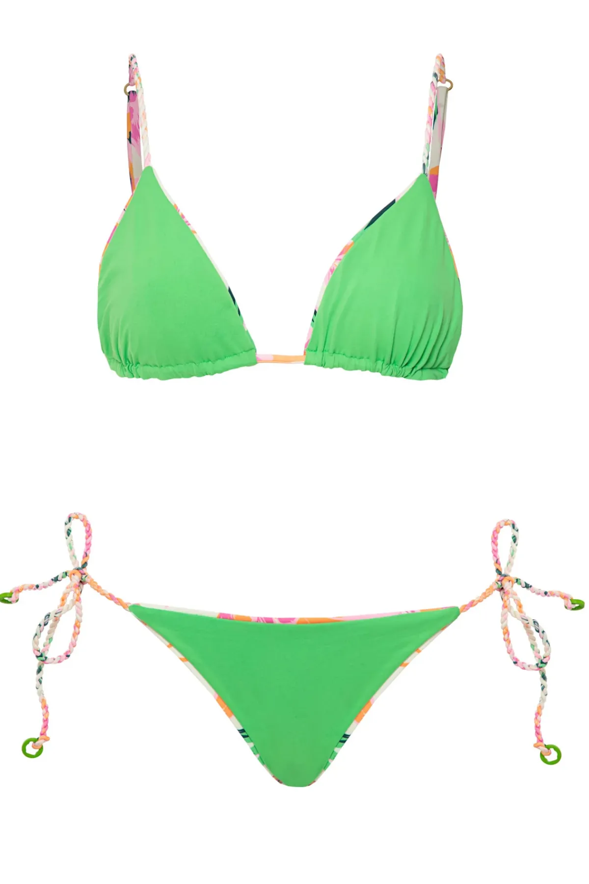 Maaji Triangle|Bikinis-Upbraid Reversible Triangle Bikini Top