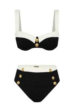 L'Agence High Leg|High Waist-Vanessa High Waist Bikini Bottom