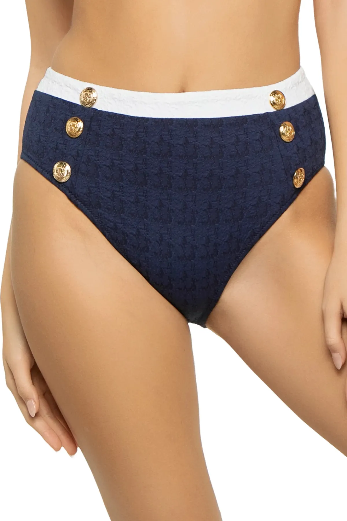 L'Agence High Leg|High Waist-Vanessa High Waist Bikini Bottom