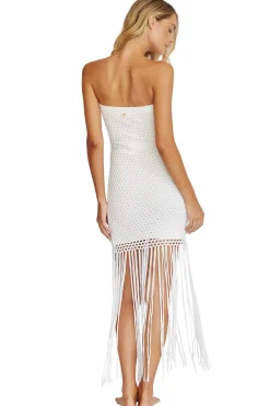 PQ Swim Sundresses-Vanessa Strapless Fringe Dress