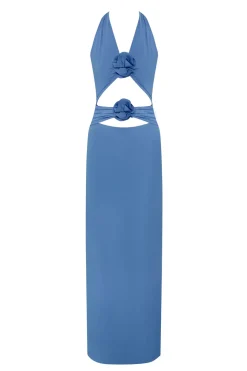 Maygel Coronel Sundresses-Vaupes Halter Maxi Dress