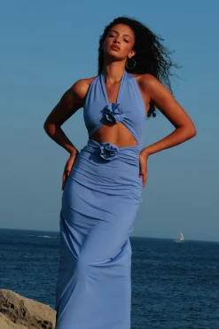 Maygel Coronel Sundresses-Vaupes Halter Maxi Dress
